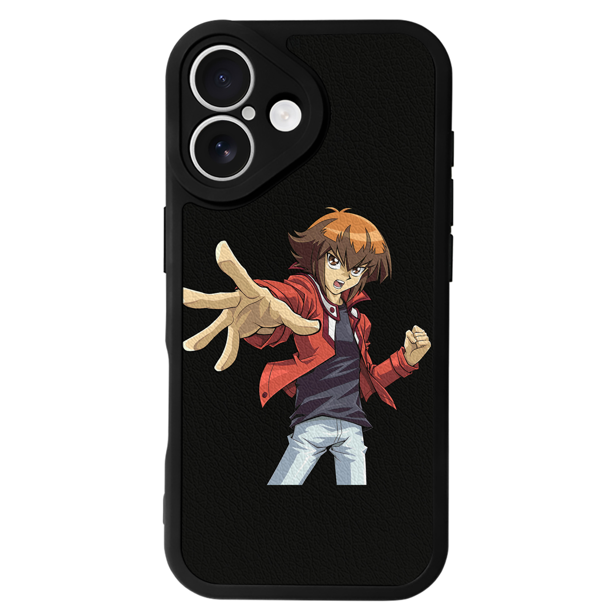 （画像用） 遊☆戯☆王 Yu-Gi-Oh! 【iPhone 16シリーズ対応】シリコンスマホケース（レザー調） 材質：シリコン